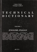 Dizionario Tecnico technical dictionary Vol 1 english-italian Vol 2 Italiano-inglese