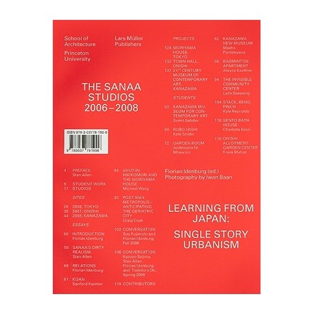 The Sanaa Studios 2006-2008 Learning from Japan: single story urbanism