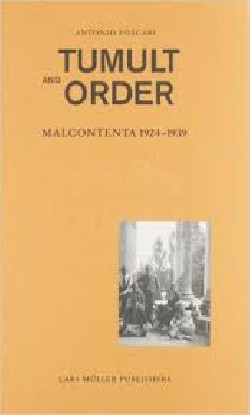 Tumult and Order Malcontenta 1924-1939