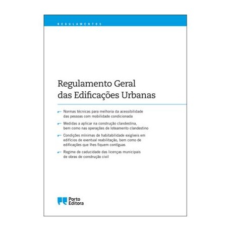 Regulamento Geral das Edificações Urbanas 3ªEdição 2017