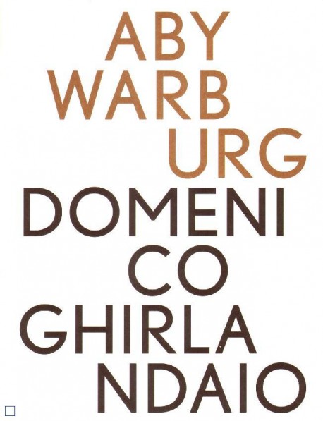 Aby Warburg Domenico Ghirlandaio