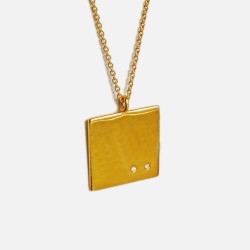 Colar IOETE prata 925 plaqueado a ouro gold plated necklace