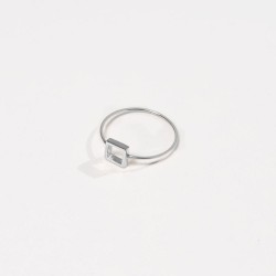 Anel QUADRATO Prata 925 silver ring