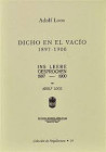Adolf Loos Dicho en el Vacío 1897-1900