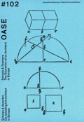 Oase  102 - Schools & Teachers The Education Of An Architect