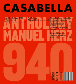 Casabella 940 December 2022 Anthology Manuel Herz