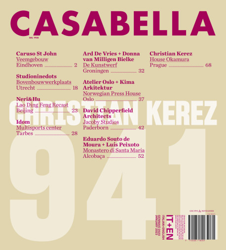 Casabella 941 January 2023 Christian Kerez
