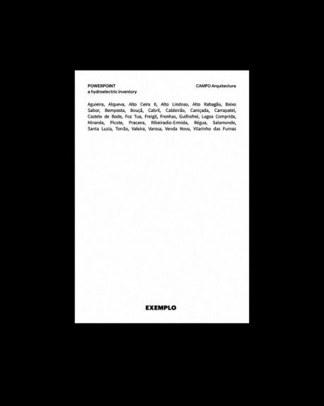 POWERPOINT a hydroelectric inventory CAMPO Arquitectura