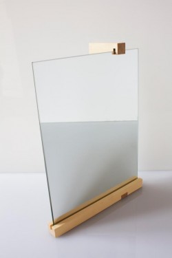 Espelho vertical em Pau cetim 